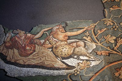 Mosaik, der skildrer Lycurgues afstraffelse af Gallo-Roman