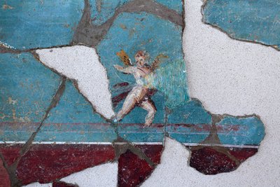 Romersk vægmaleri af Gallo-Roman