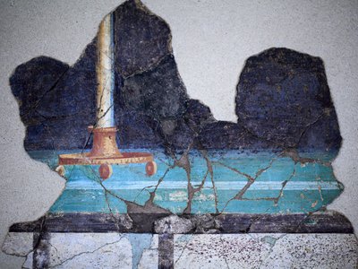 Romersk vægmaleri af Gallo-Roman