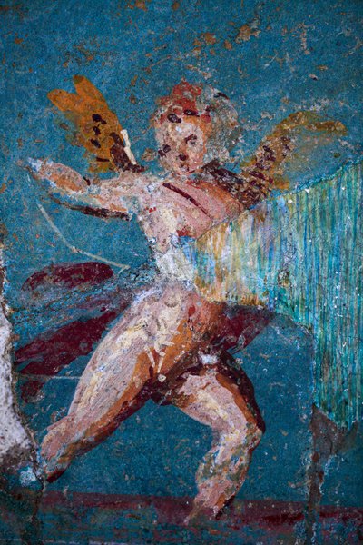 Romersk vægmaleri af Gallo-Roman