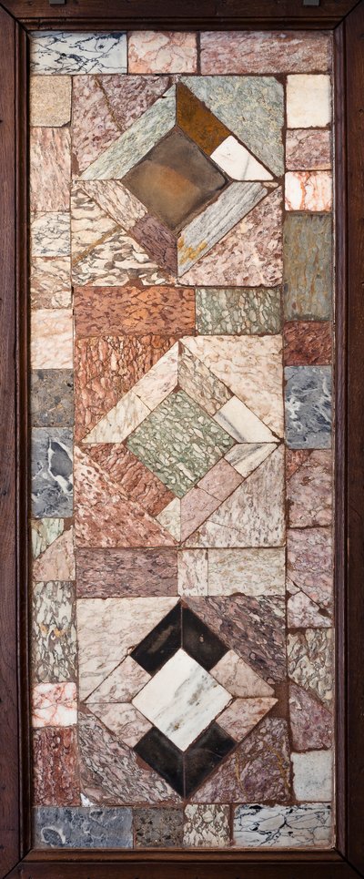 Brolægning, - (Opus sectile i marmor) af Gallo-Roman Gallo-Roman