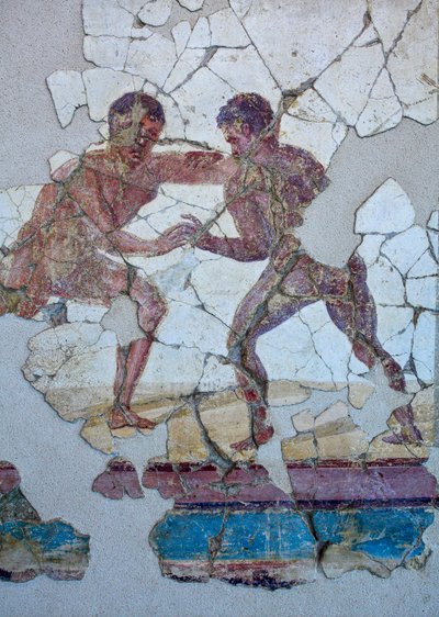 Romersk vægmaleri af Gallo-Roman Gallo-Roman