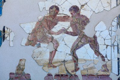 Romersk vægmaleri af Gallo-Roman Gallo-Roman