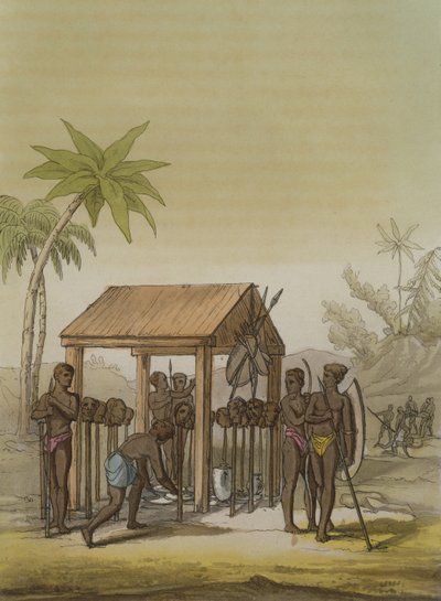 Kongernes grav af Guinea med votive hoveder, plade 33 fra 