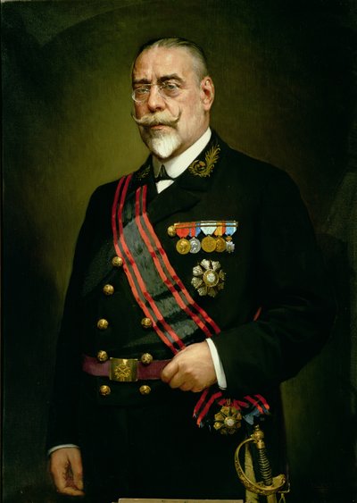 Portræt af Manuel Allende Salazar (1865-1923) (olie på lærred) af Gamoral