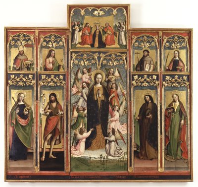Polyptykon af Jomfruens himmelfart, 1493 af Gandolfino da Roreto
