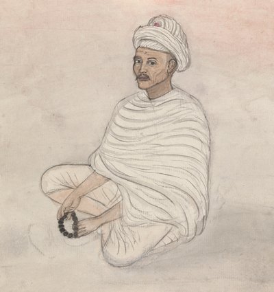Bedende mand af Gangaram Chintaman Tambat