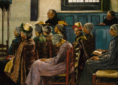 Prædikenen, 1886. af Gari Melchers