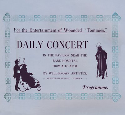 Annonce for en koncert, 1917 af Garratt and Atkinson