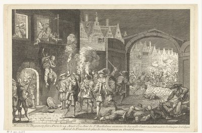 Bartholomeusnacht, 1572 af Gaspar Bouttats