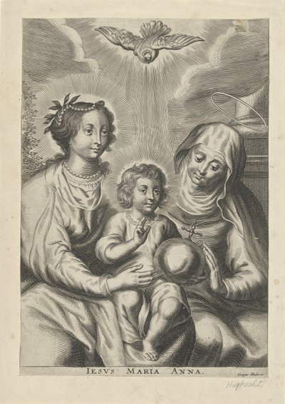 Anna i treere Jesus Maria Anna (titel på objekt) af Gaspar Huybrechts