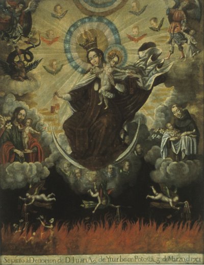 Vor Frue af Mount Carmel af Gaspar Miguel de Berrio