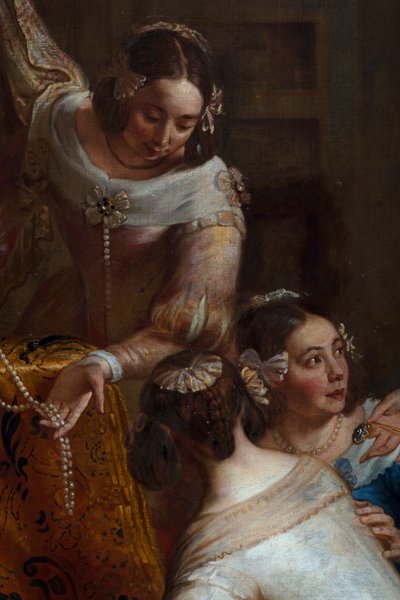 Ærkehertuginde Isabella af Spanien, som giver sine juveler til basilikaen St. Martin i Halle af Gaspar De Crayer