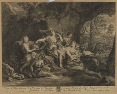 Diana og hendes jomfruer af Gaspard Duchange