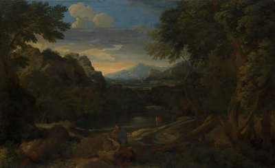 Imaginært landskab. af Gaspard Dughet