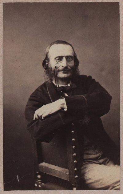 Portræt af Jacques Offenbach 1819-1880, ca 1860. af Gaspard Félix Nadar