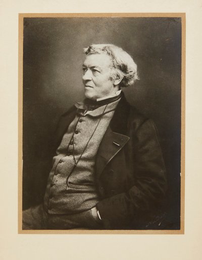 Portræt af Jean-Baptiste Camille Corot 1796-1875, ca 1860. af Gaspard Félix Nadar