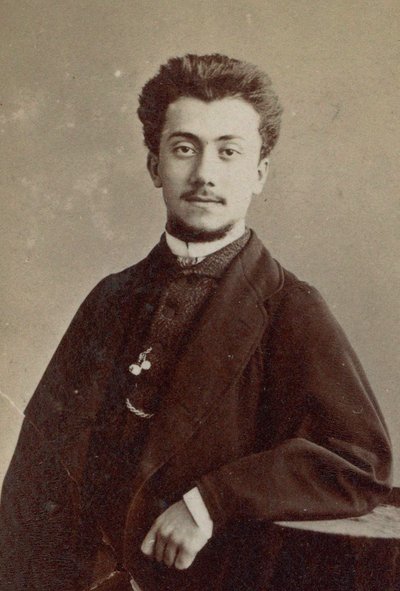 Portræt af komponisten Alexandre Luigini 1850-1906. af Gaspard Félix Nadar