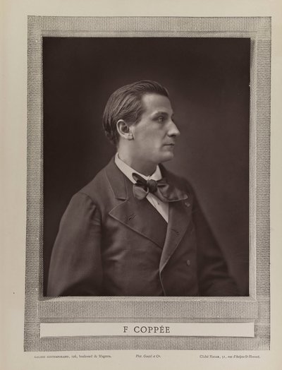 Portræt af digteren François Coppée 1842-1908, ca. 1875. af Gaspard Félix Nadar