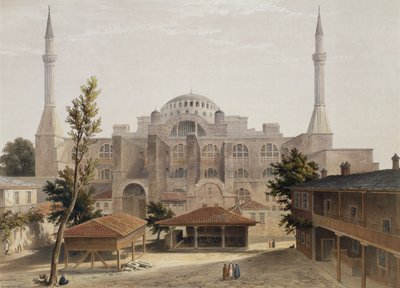 Hagia Sophia, Konstantinopel, pub. 1852 af Gaspard Fossati