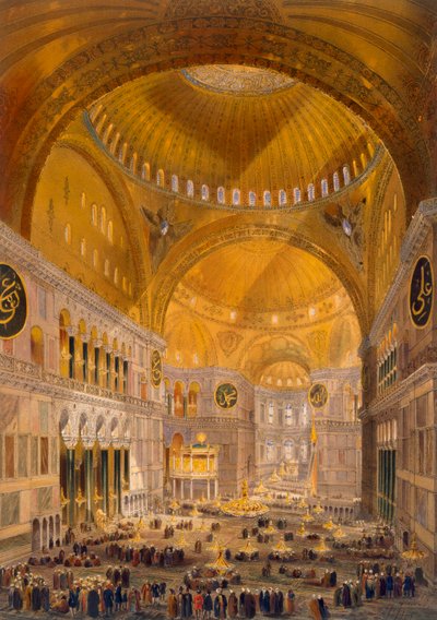 Hagia Sophia, Konstantinopel, 1852 af Gaspard Fossati