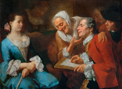 Seance de portrait - At sidde til et portræt ... af Gaspare Traversi