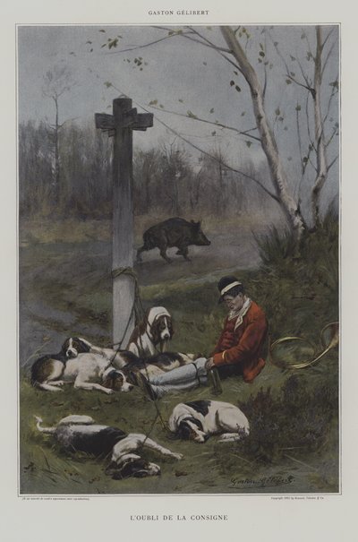 LOUbli de la Consigne (Glemningen af instruktionerne) af Gaston Gelibert