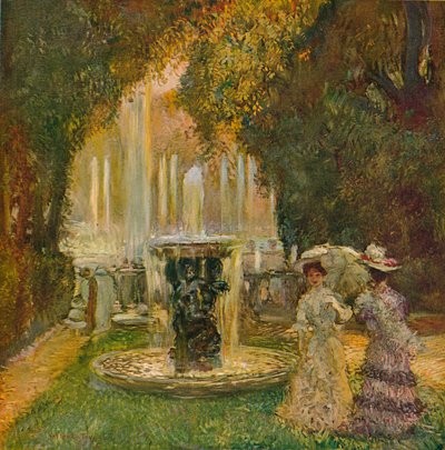 The Fountains Show at Versailles The Alley Of Water, c1908 af Gaston La Touche