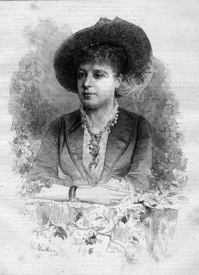 Portræt af Rosita Mauri (1849-1923), spansk klassisk danser. Indgravering af Vuillier i "" Le Monde Illustré"" nr. 1237 af 11. december 1880. af Gaston Vuillier
