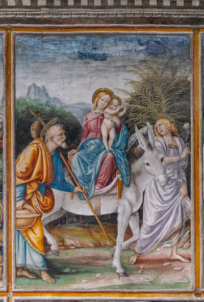 Detalje af "Flight into Egypt", fra "The Life and the Passion of Christ" af Gaudenzio Ferrari