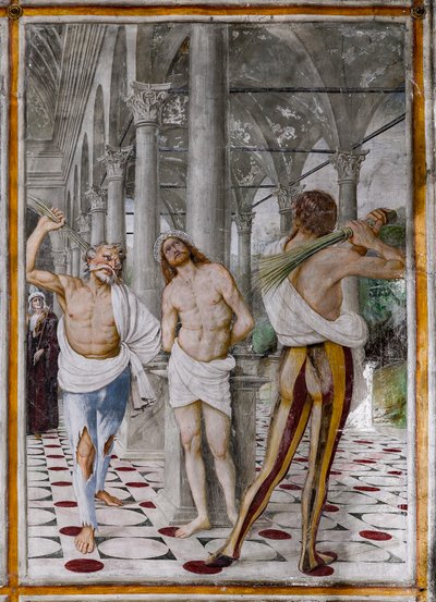 Detalje af "The flagellation of Christ", fra "The life and the passion of Christ" af Gaudenzio Ferrari