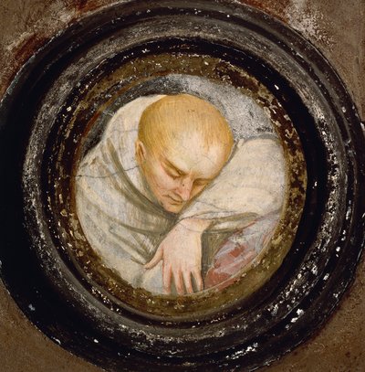 Italien, Varallo, Fragment af Friar af Gaudenzio Ferrari
