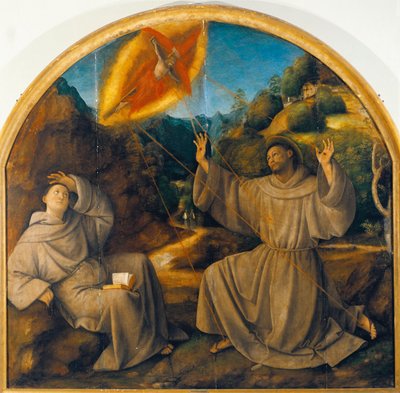 Italien, Varallo, maleri af Saint Francis, der modtager Stigmata af Gaudenzio Ferrari