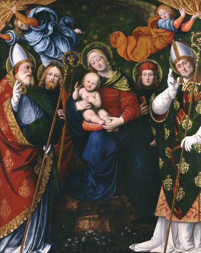 Madonna, barn og hellige, 1516 (panel) af Gaudenzio Ferrari