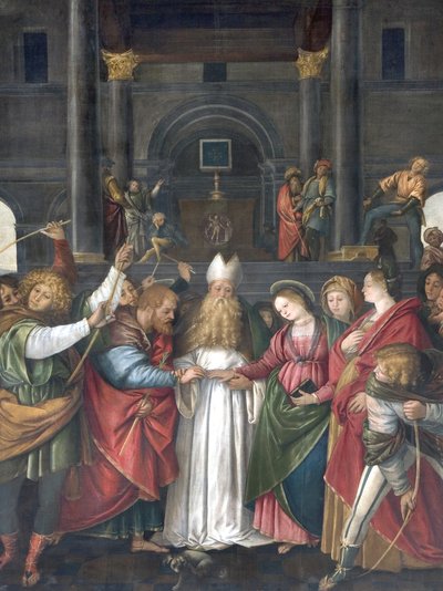 Jomfruens ægteskab, c.1525 af Gaudenzio Ferrari