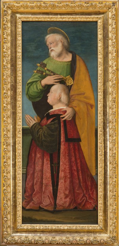Sankt Peter og en donor, c.1517-18 af Gaudenzio Ferrari