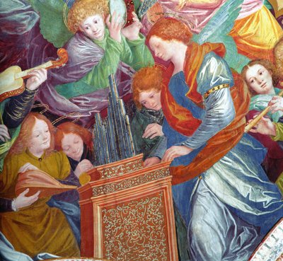 Englenes Koncert, 1534-36 (detaljer) (se 175762) af Gaudenzio Ferrari