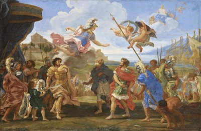 Striden mellem Agamemnon og Achilles, ca. 1695. af Gaulli