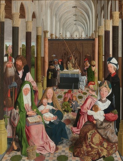 Det hellige slægtskab. Omkring 1495 af Geertgen Tot sint Jans