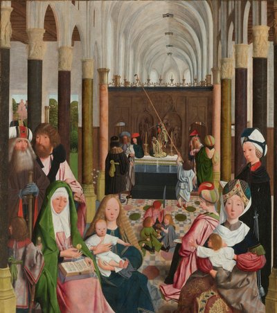Det hellige slægtskab af Geertgen tot Sint Jans (workshop of)