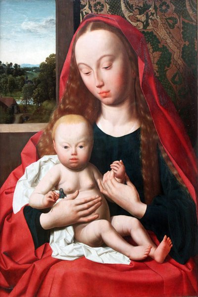 Tysk: Maria med barnet Jomfru og barn af Geertgen Tot sint Jans
