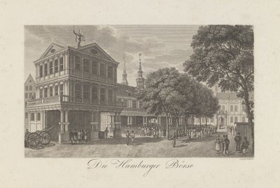 Den gamle børs i Hamborg, 1822 af Geissler