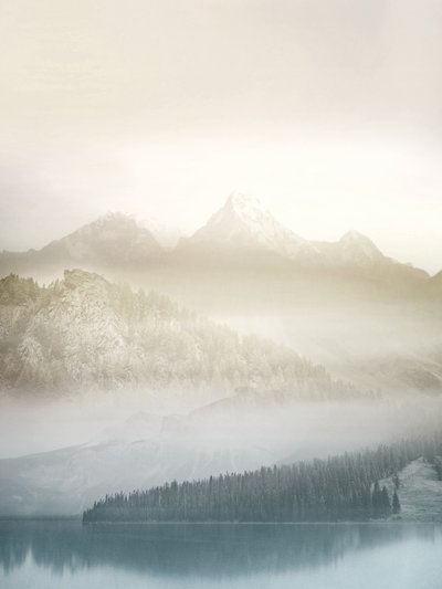 Misty Mountain Forest Lake af Gemma Bardot