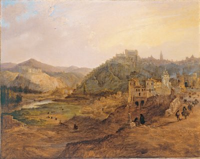 Generel udsigt over Toledo fra Cruz de los Canónigos af Genaro Pérez Villaamil