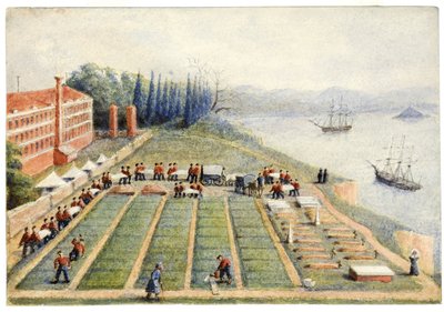 Gravpladsen ved General Hospital, Scutari, april 1855 af General E.W. Wray