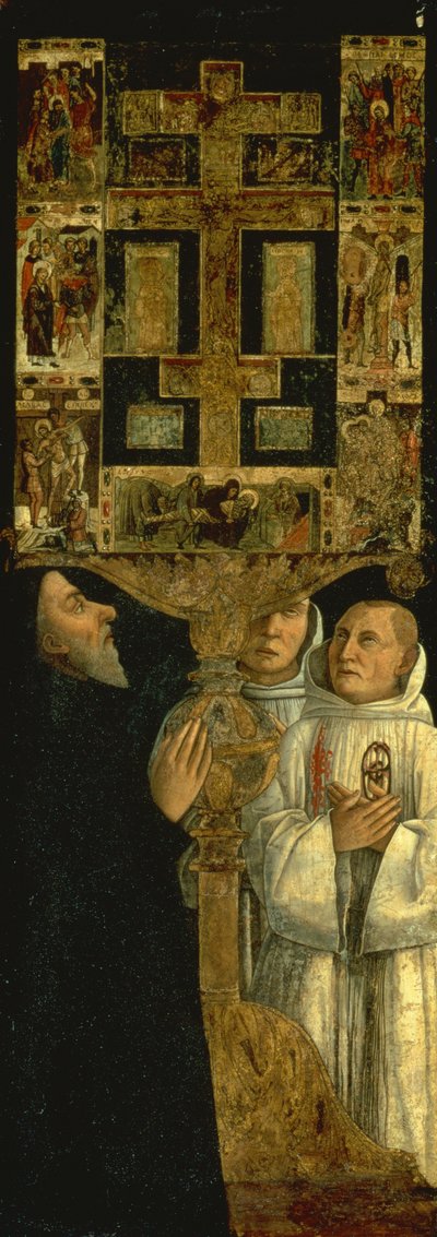 Kardinal Bessarion med Bessarion-relikvieskrinet, ca. 1472-3 (tempera på træ) af Gentile Bellini