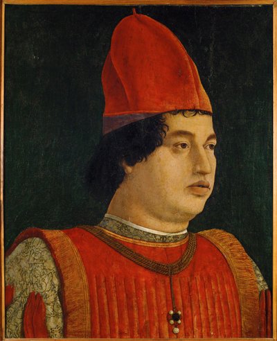 Gianfrancesco Gonzaga, markgreve, regent af Mantua ... (olie på træ) af Gentile Bellini