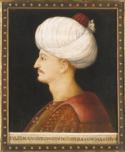 Sultan Suleiman I den Storslåede, ca. 1520 af Gentile Bellini
