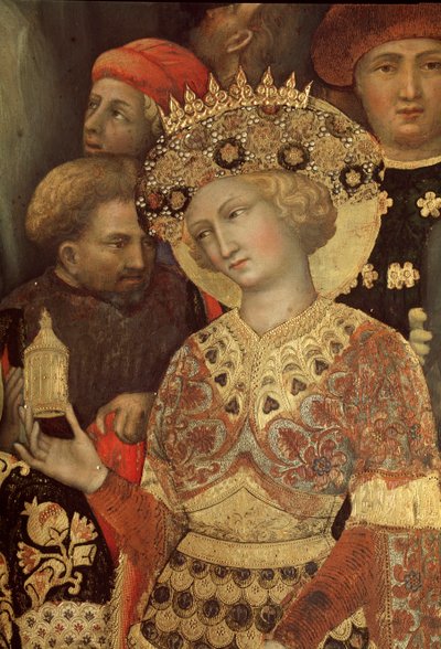 Tilbedelse af Magi. Detalje (maleri af Gentile da Fabriano
