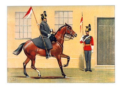 The 16th Queens Lancers, c1890. af Geoffrey Douglas Giles